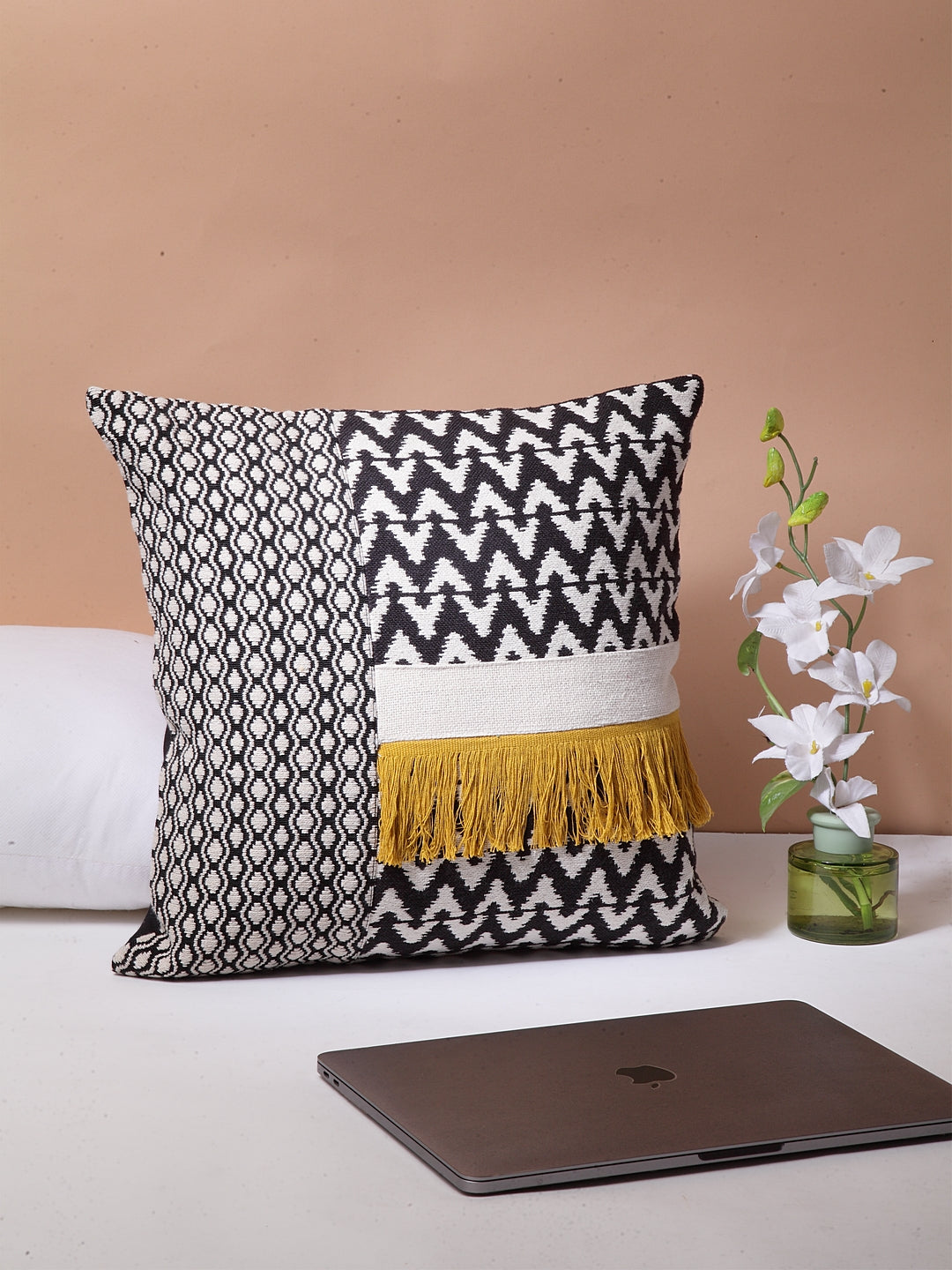 Black Clan Jacquard Cushion Cover