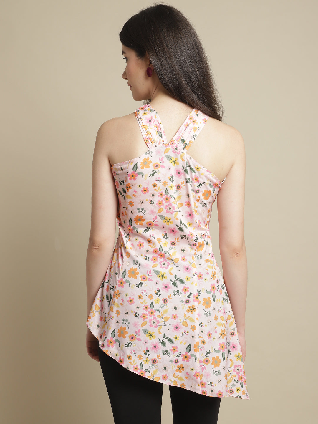 Blanc9 Pink Floral Printed Tunic