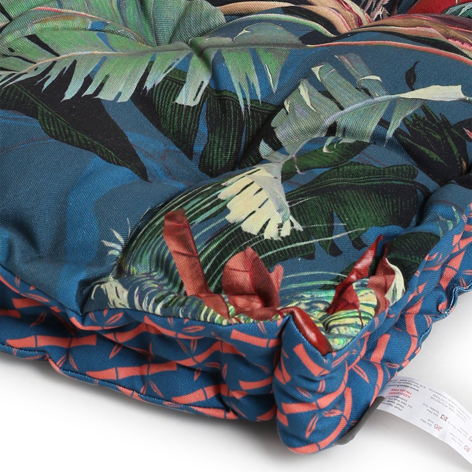 Blanc9 Set of 2 Savana Leaves Printed Matlas Floor Cushion