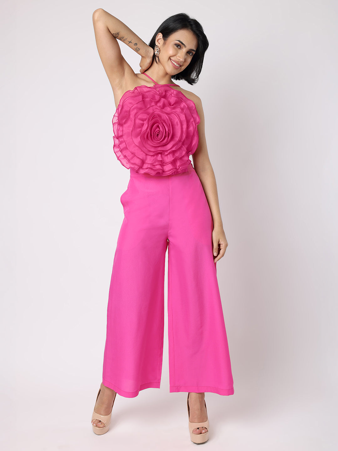 Pink Statement Rose Co-ord Set