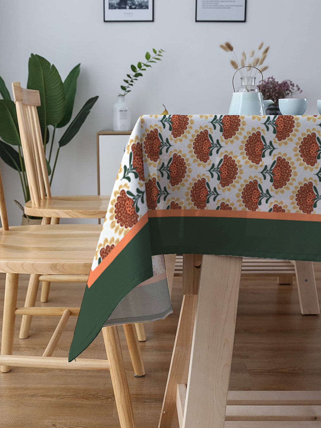 Blanc9 Pushp Kiran 6/8 Seater Cotton Tablecloth