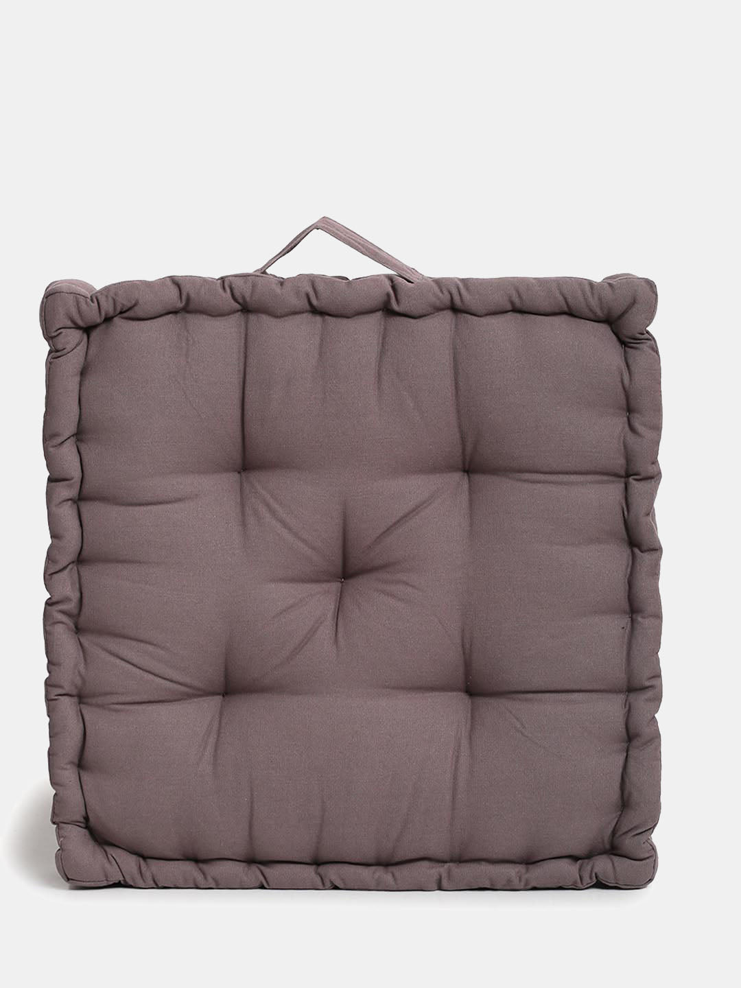 Blanc9 Set of 2 Maroon & Grey Matlas Floor Cushion