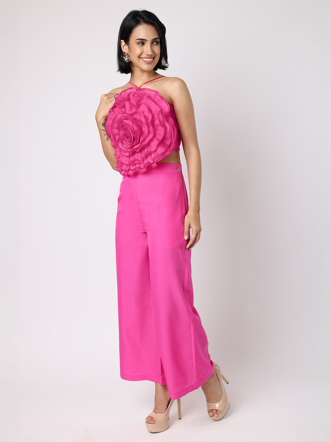 Pink Statement Rose Co-ord Set