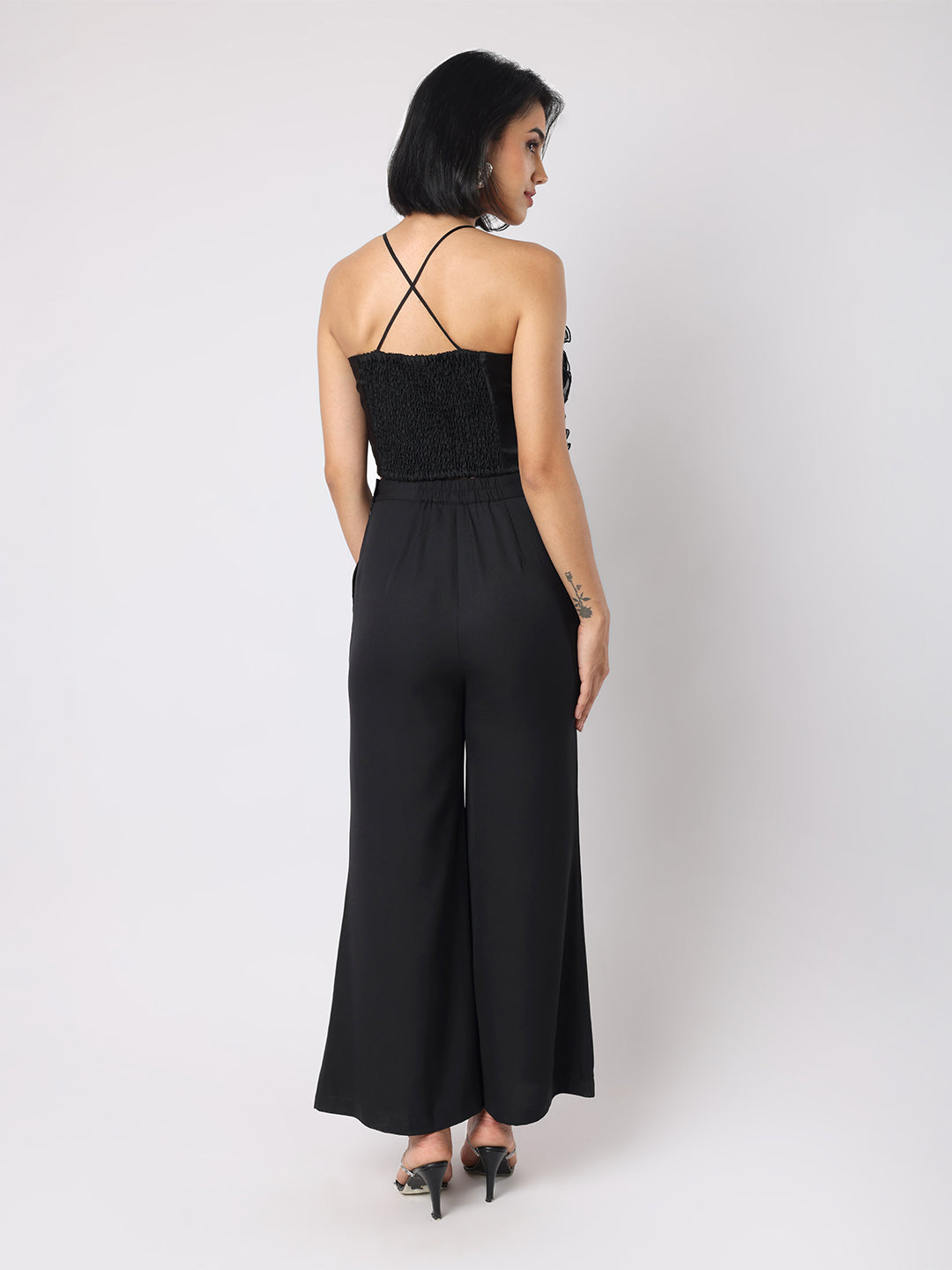 Black Statement Rose Co-ord Set
