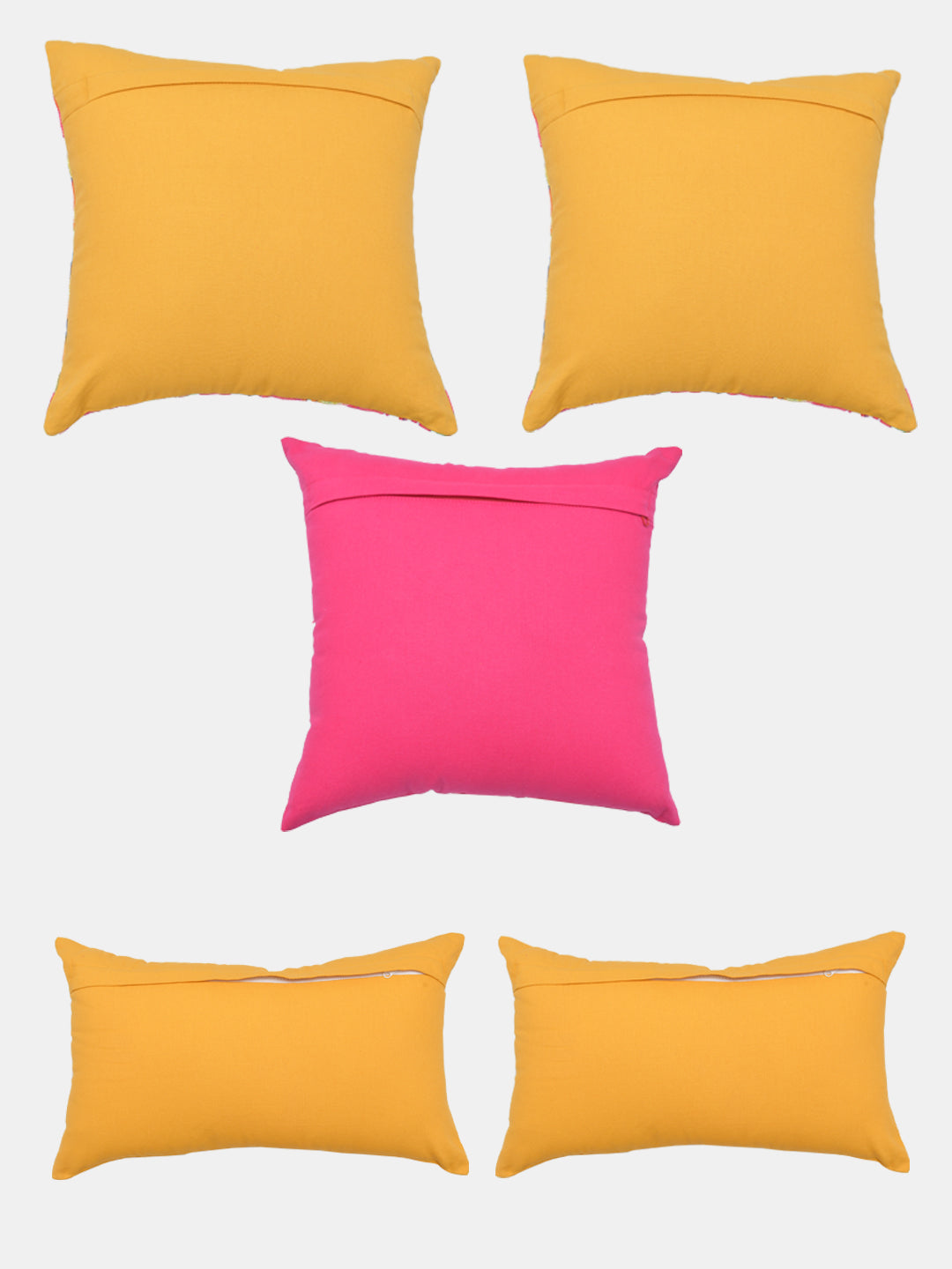 Blanc9 Set of 5 Life of Flower Cotton 30x50cm & 40x40cm Cushion Covers