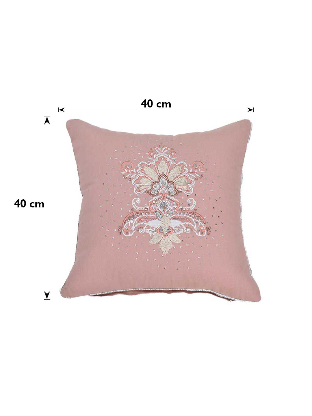 Blanc9 Rose Damask Cushion Cover