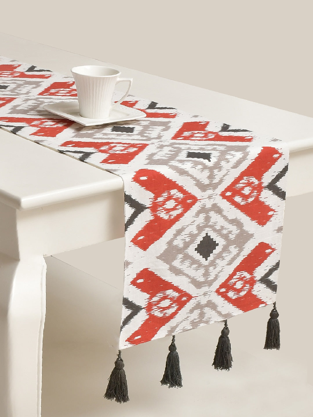 Blanc9 Hawa Mahal 100% Cotton Multicoloured 4/6 Seater Table Runner