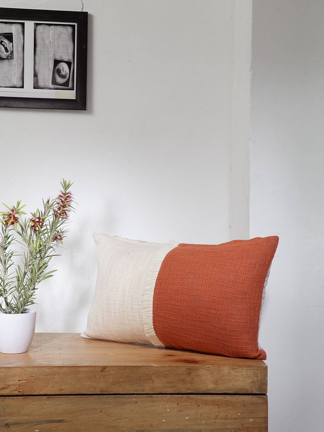 Terracotta Natural Cushion Cover 30x50cm