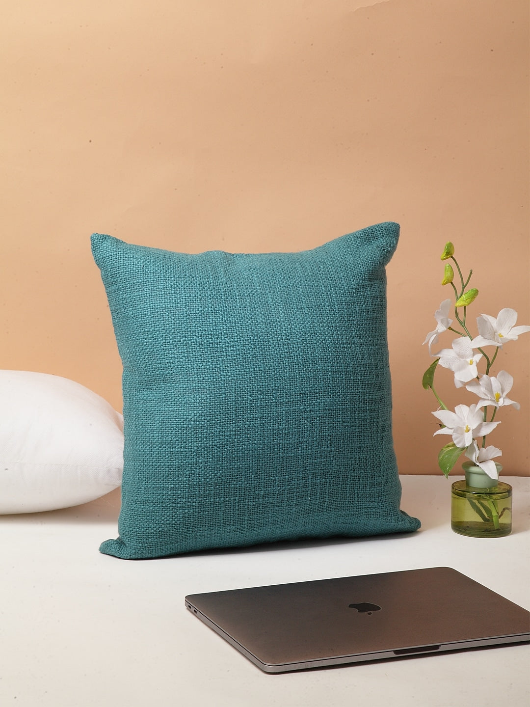 Peacock Blue Cushion Cover