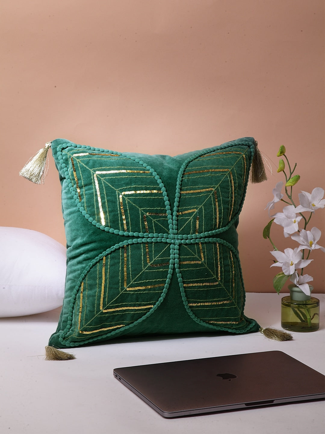Pallav Embroidered Cushion Cover