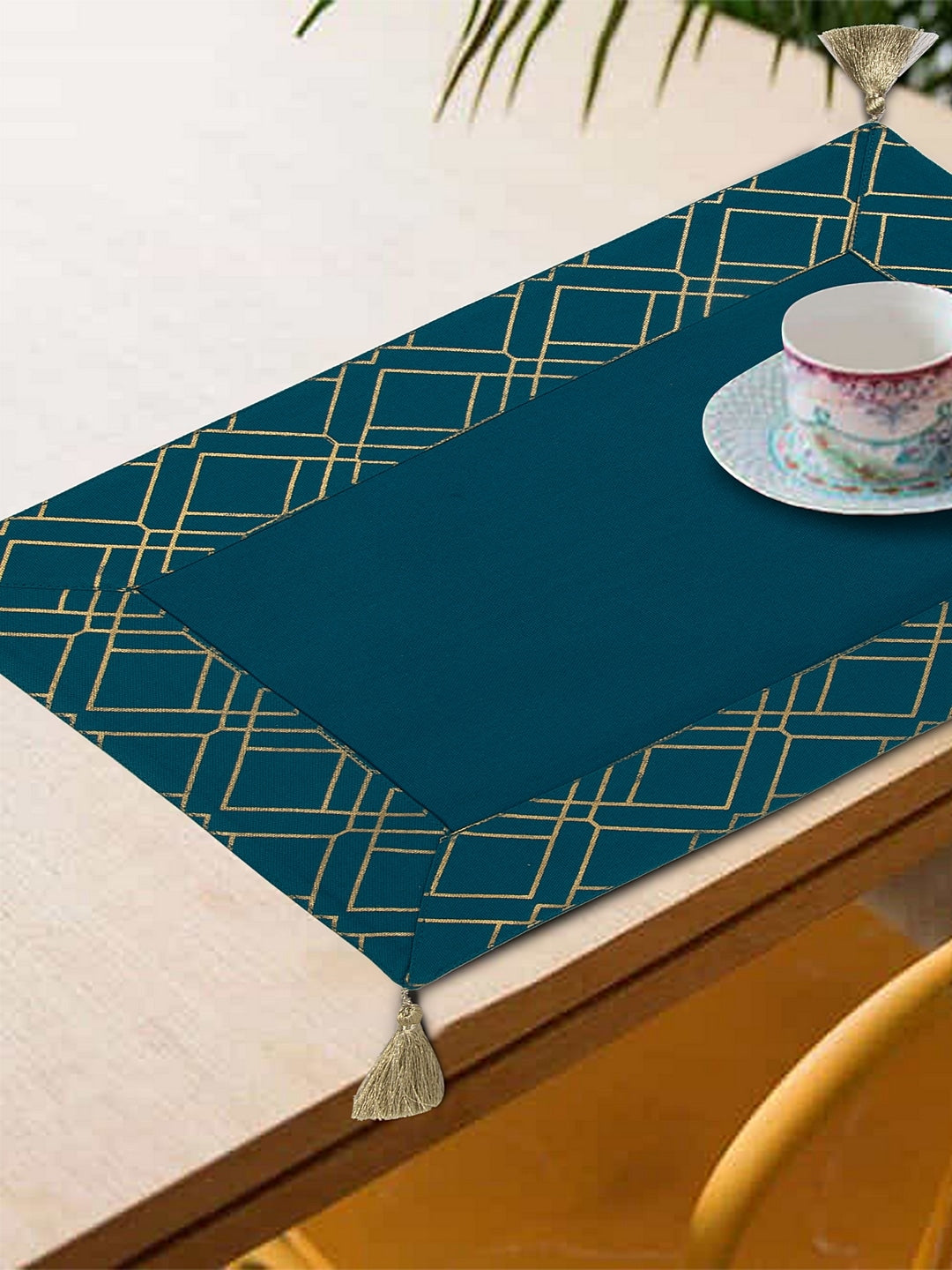 Blanc9 Set of 8 Harlequin Placemats