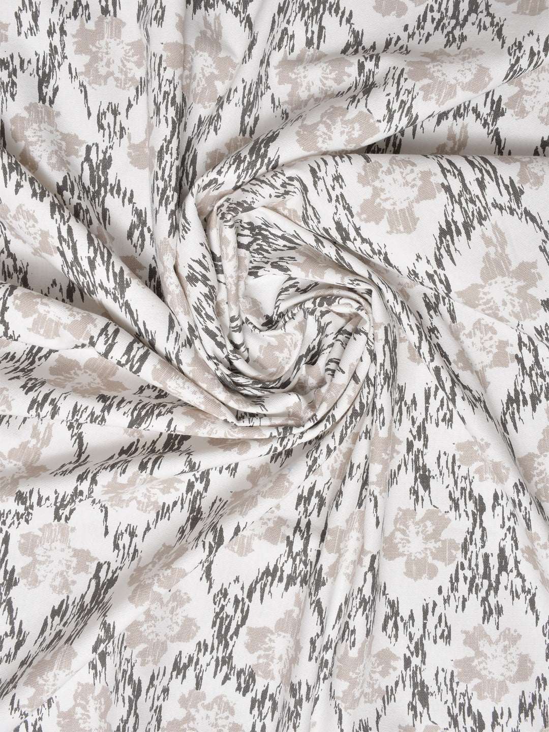 Blanc9 Floral Glitch Cotton Long Door Curtain