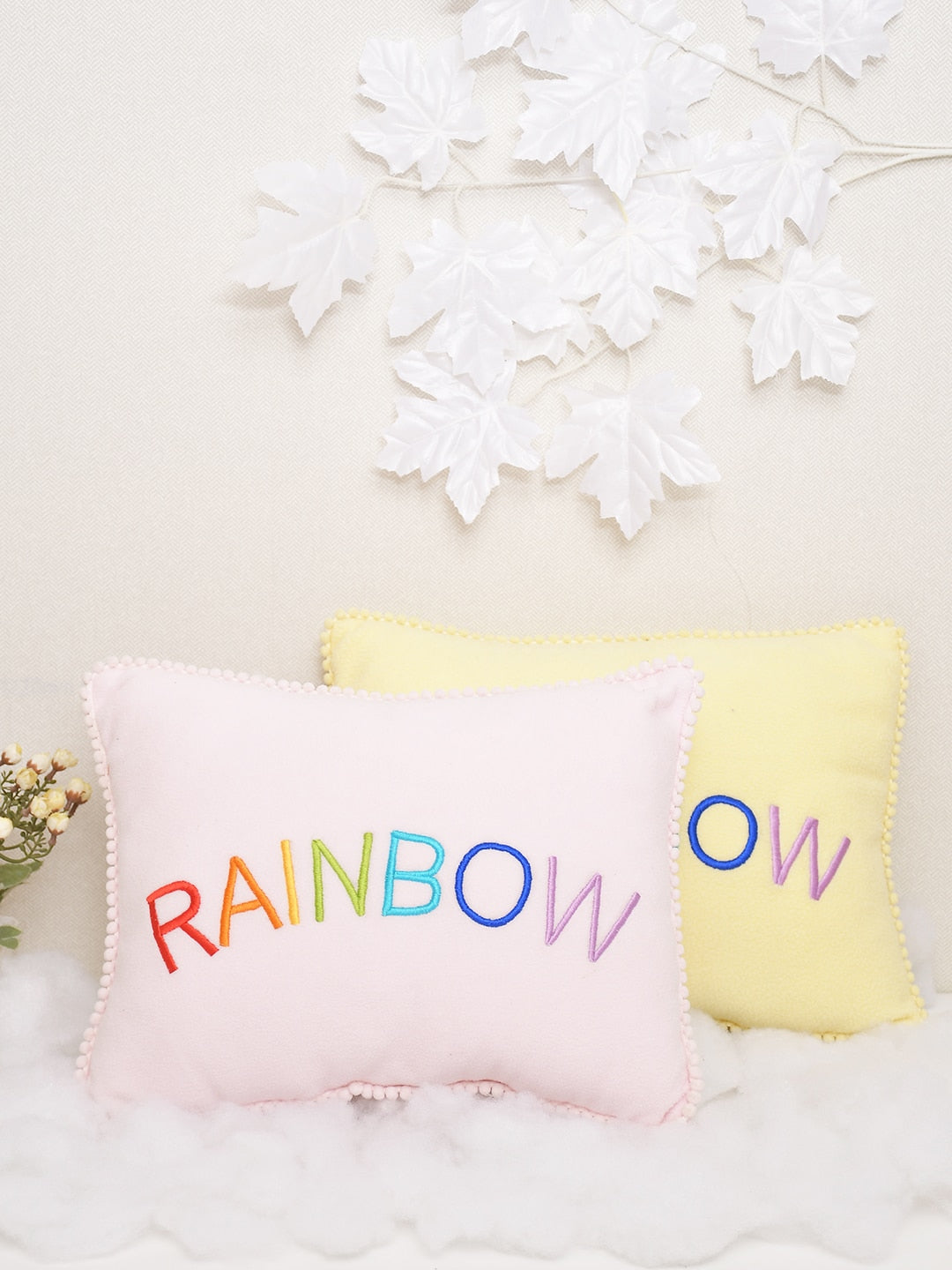 Blanc9 Set Of 2 Softie Rainbow Cushion With Cassata Rainbow (30X40)cm Kids Cushion