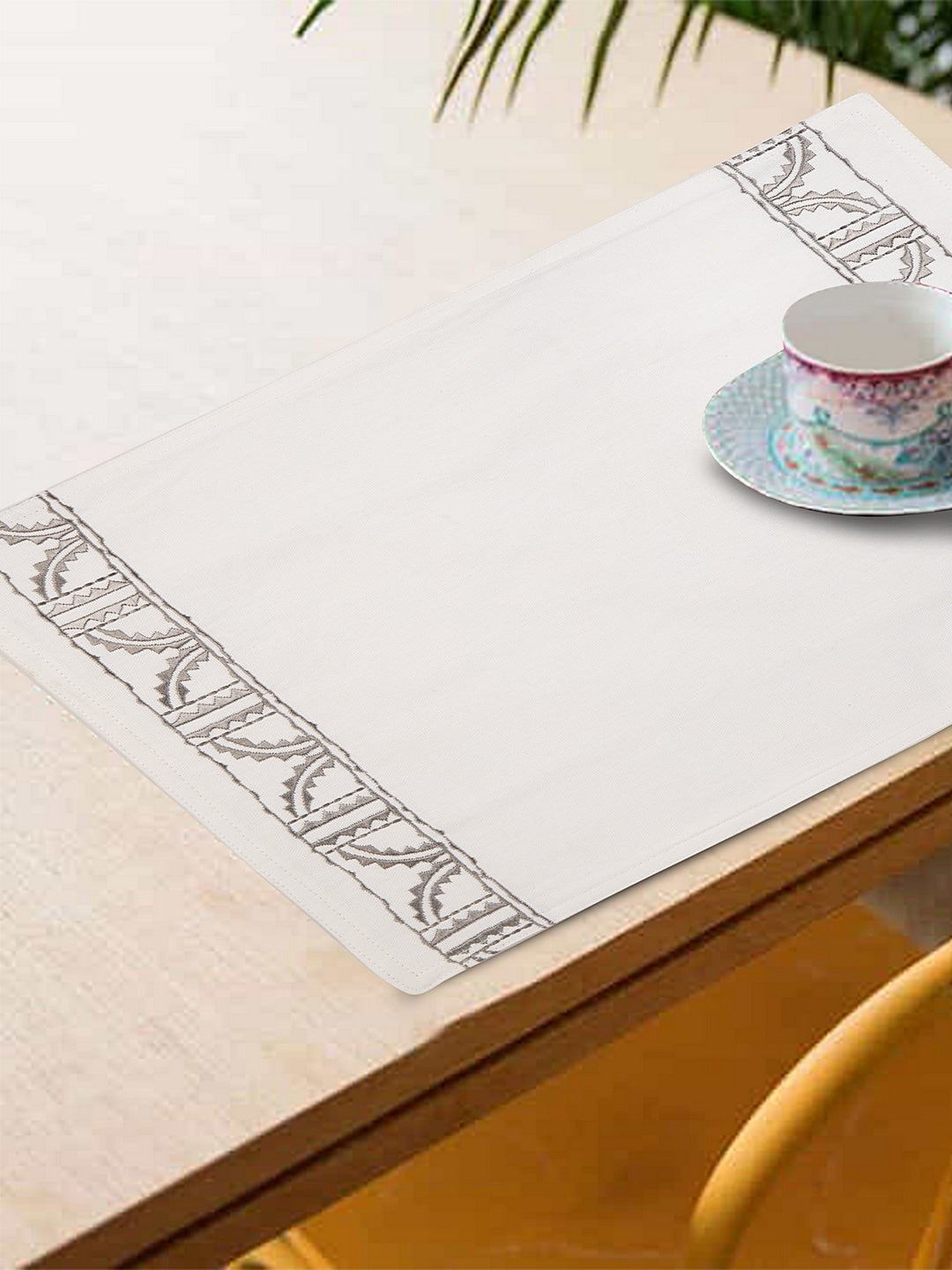 Set of 8 Embroidered Victorian Placemats