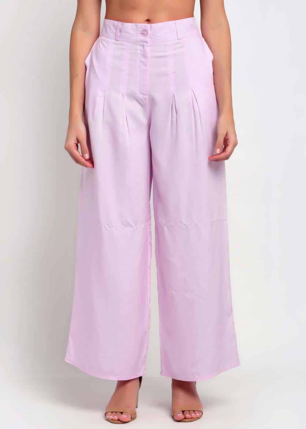 Blanc9 Lilac Palazzo Pants