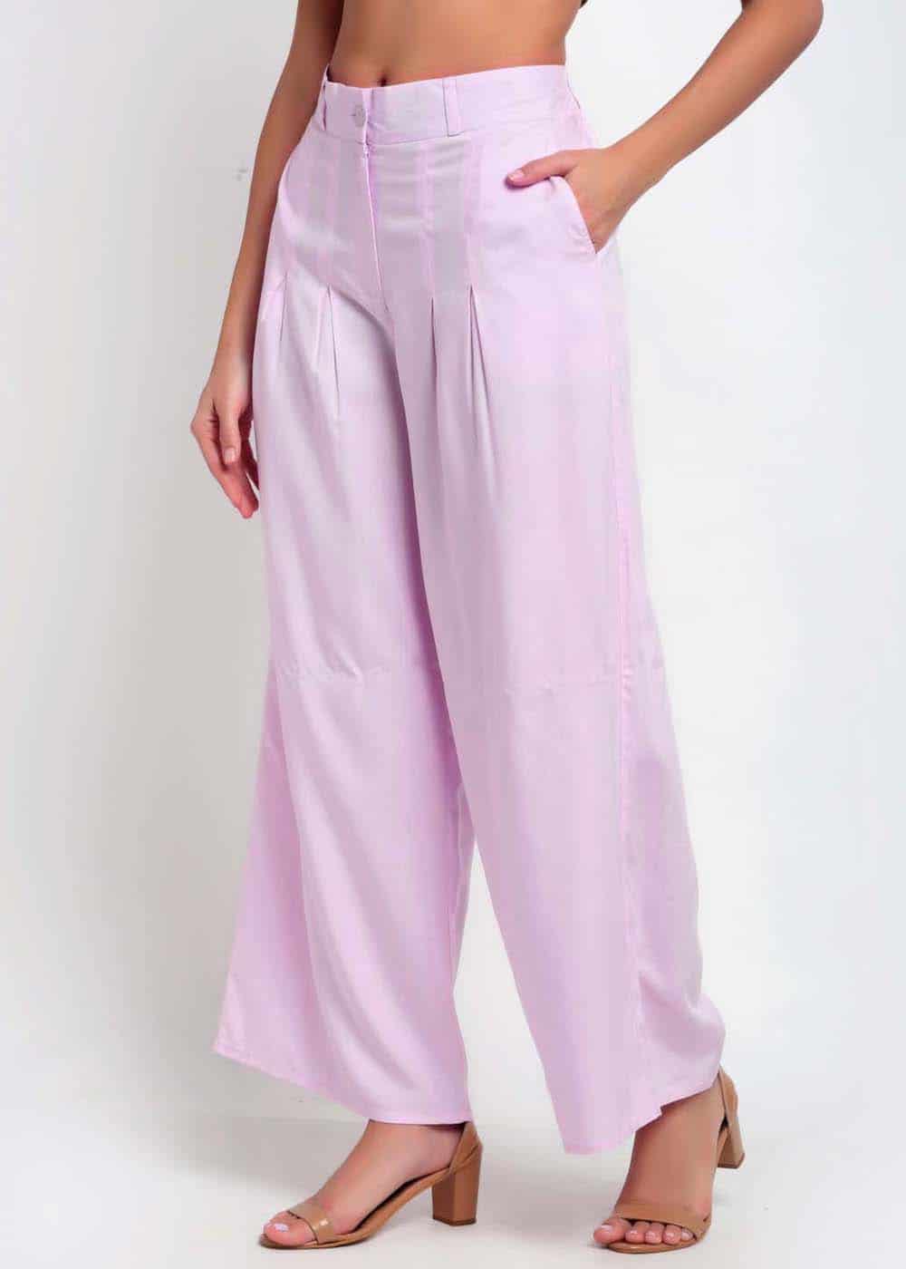 Blanc9 Lilac Palazzo Pants