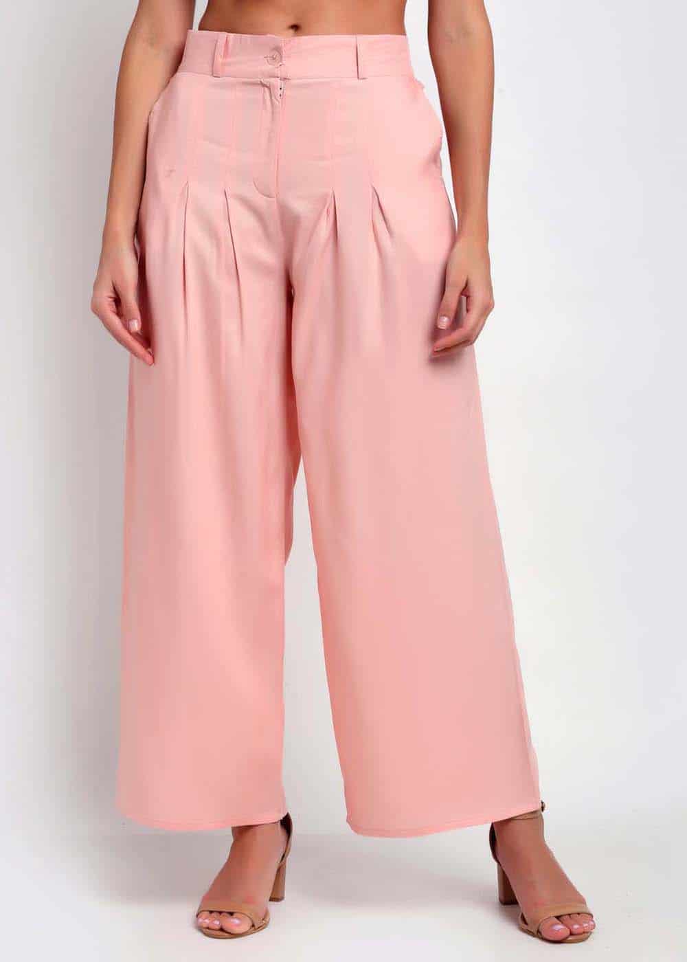 Blanc9 Peach Palazzo Pants