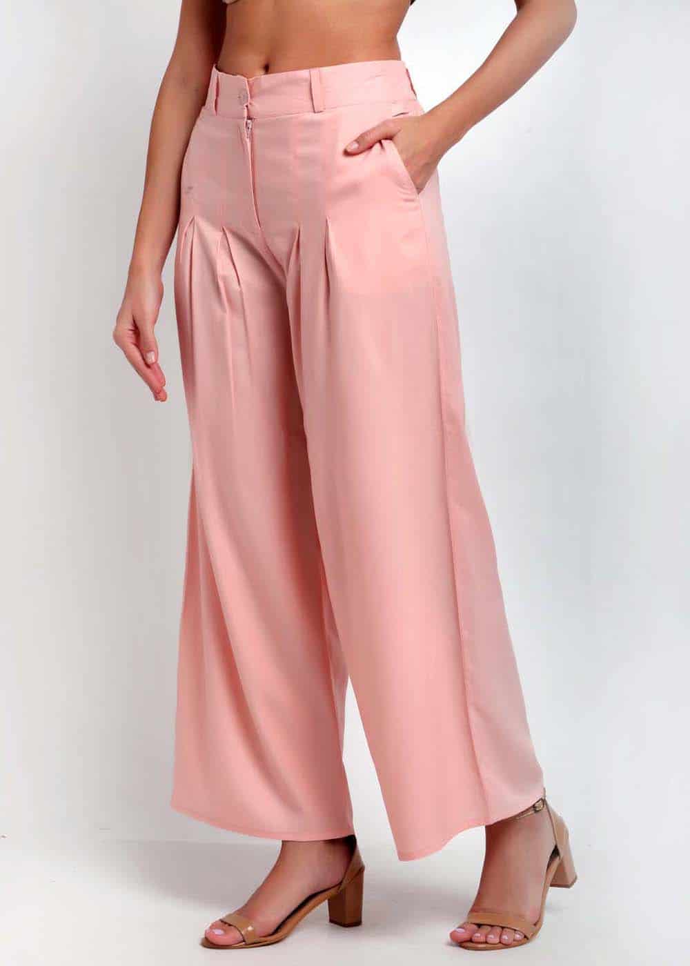 Blanc9 Peach Palazzo Pants