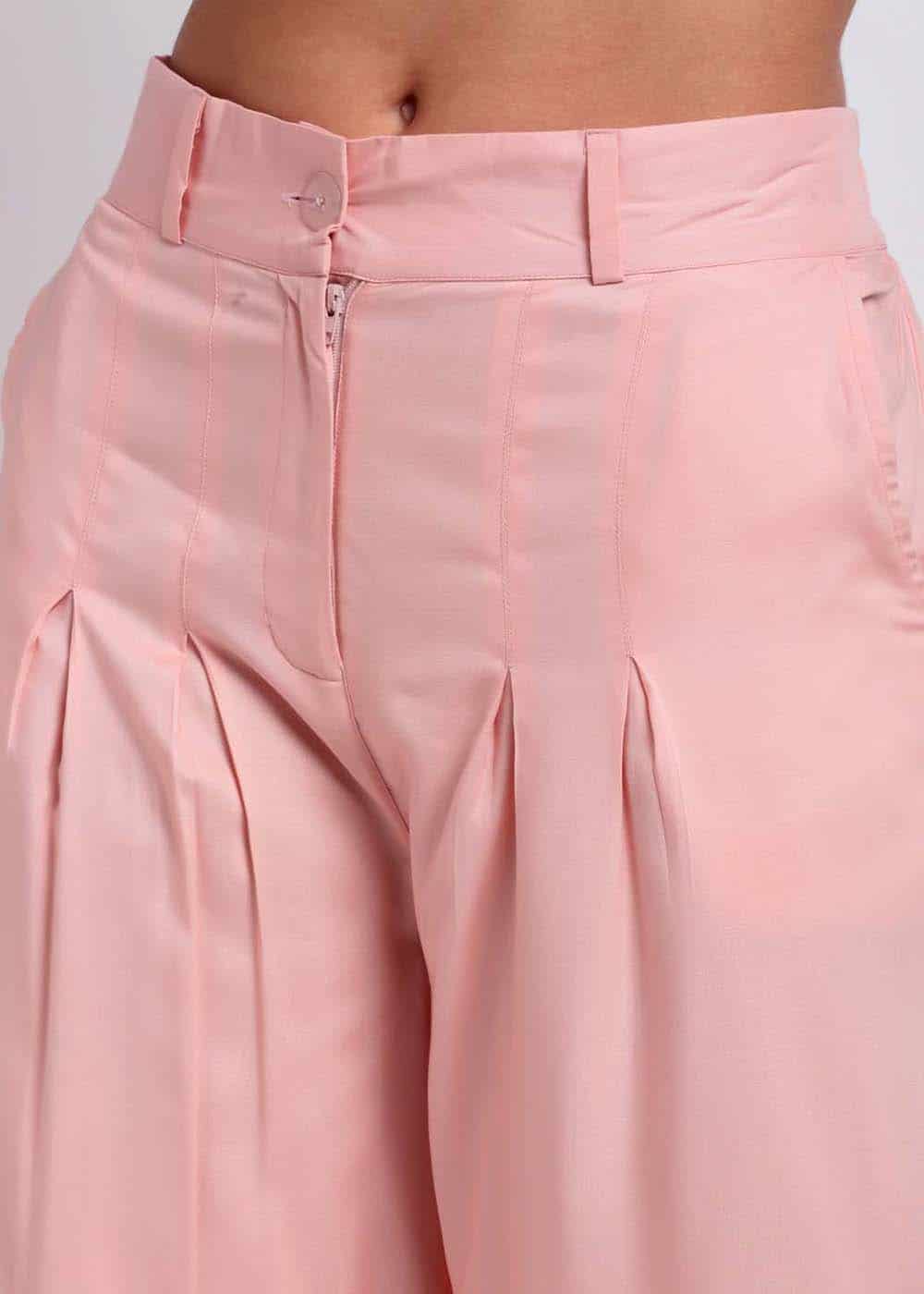 Blanc9 Peach Palazzo Pants