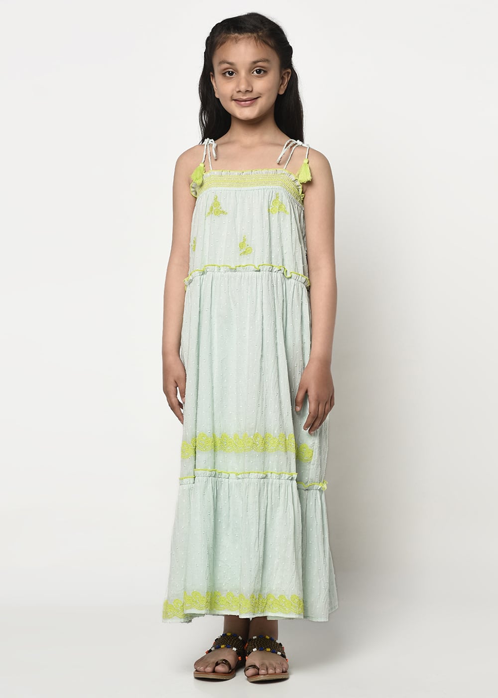 Blanc9 Mint Green Maxi Dress