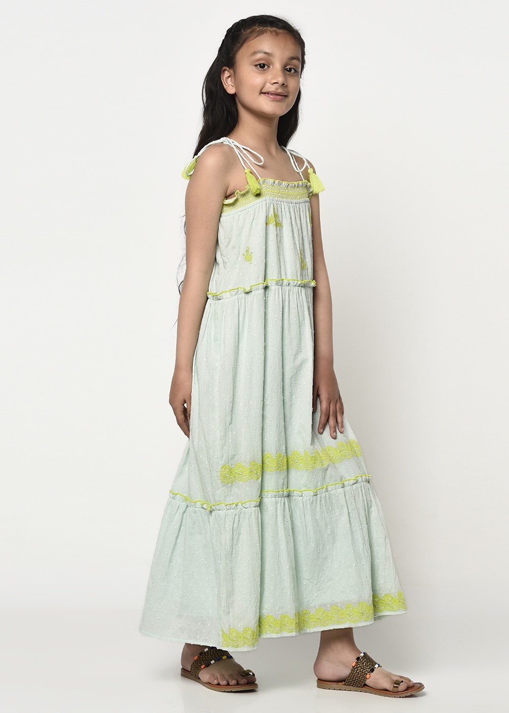 Blanc9 Mint Green Maxi Dress