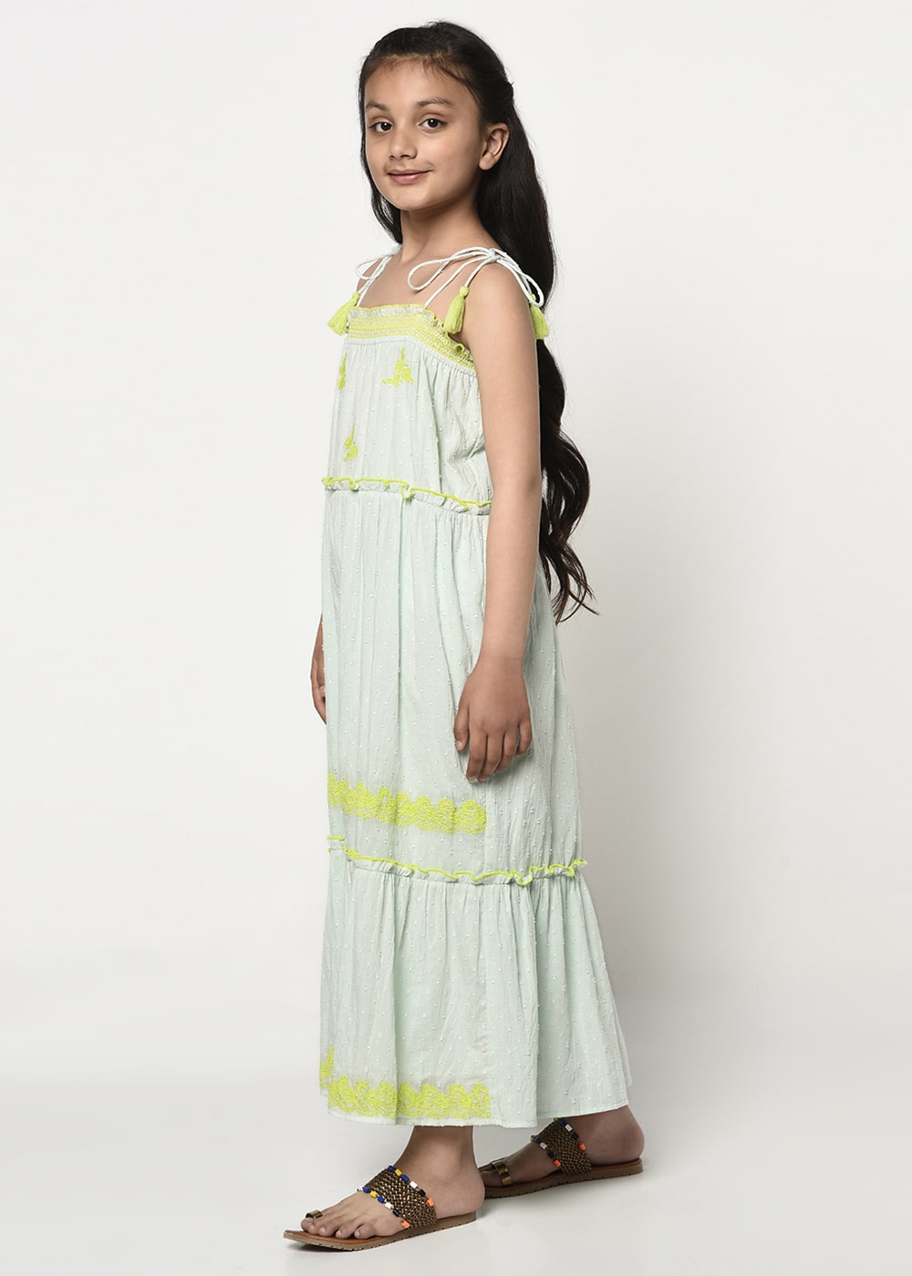 Blanc9 Mint Green Maxi Dress