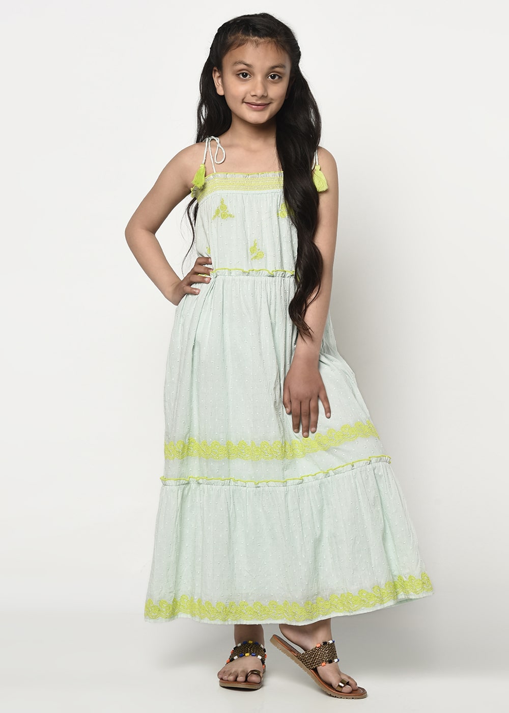 Blanc9 Mint Green Maxi Dress