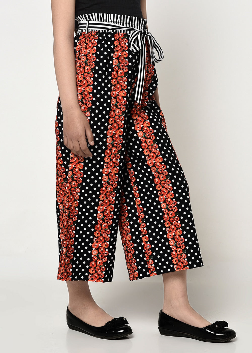 Blanc9 Floral Dots Striper Trouser