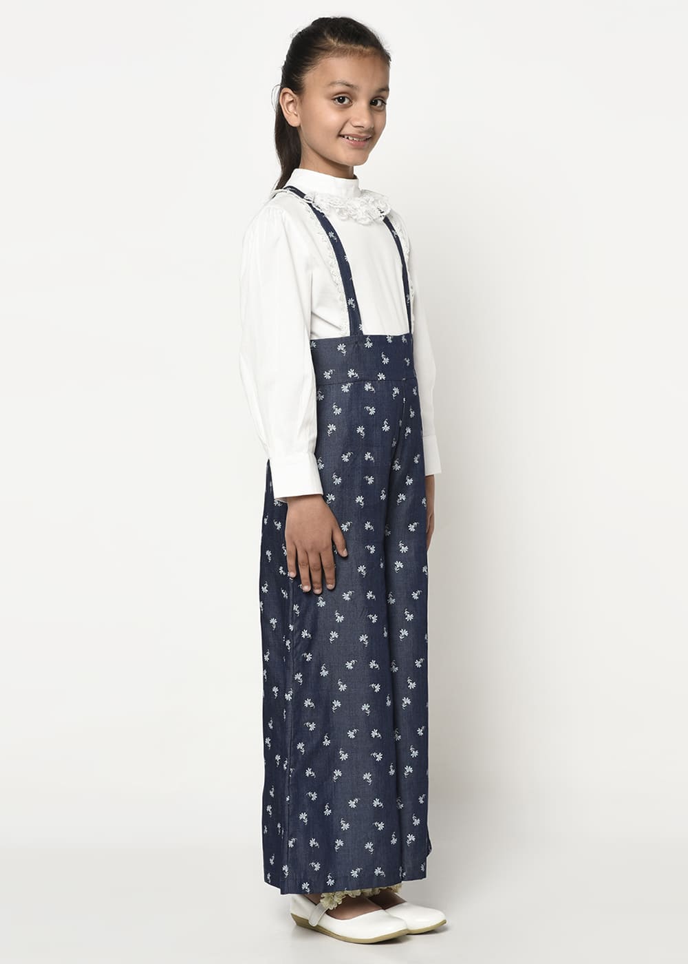 Blanc9 Floral Denim Trouser