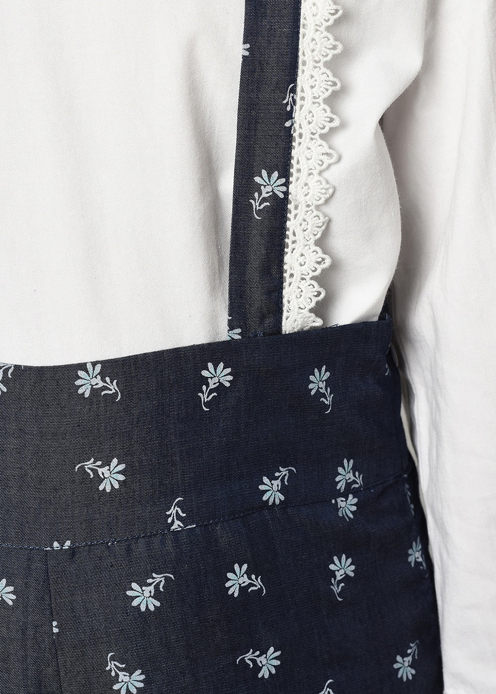 Blanc9 Floral Denim Trouser