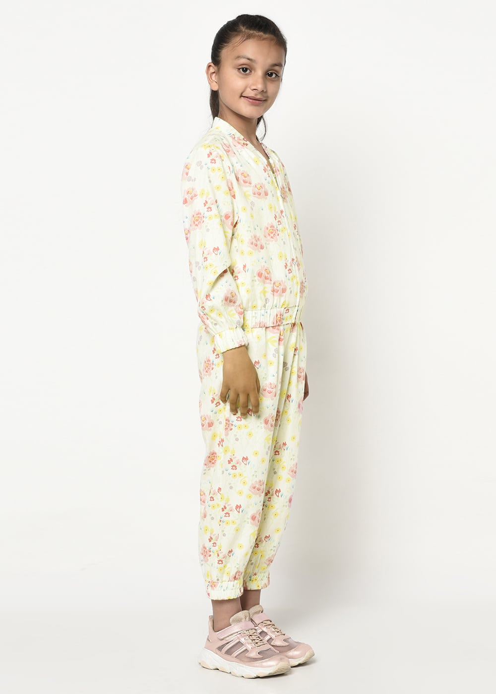 Blanc9 Floral Printed Jacket-Jogger Set