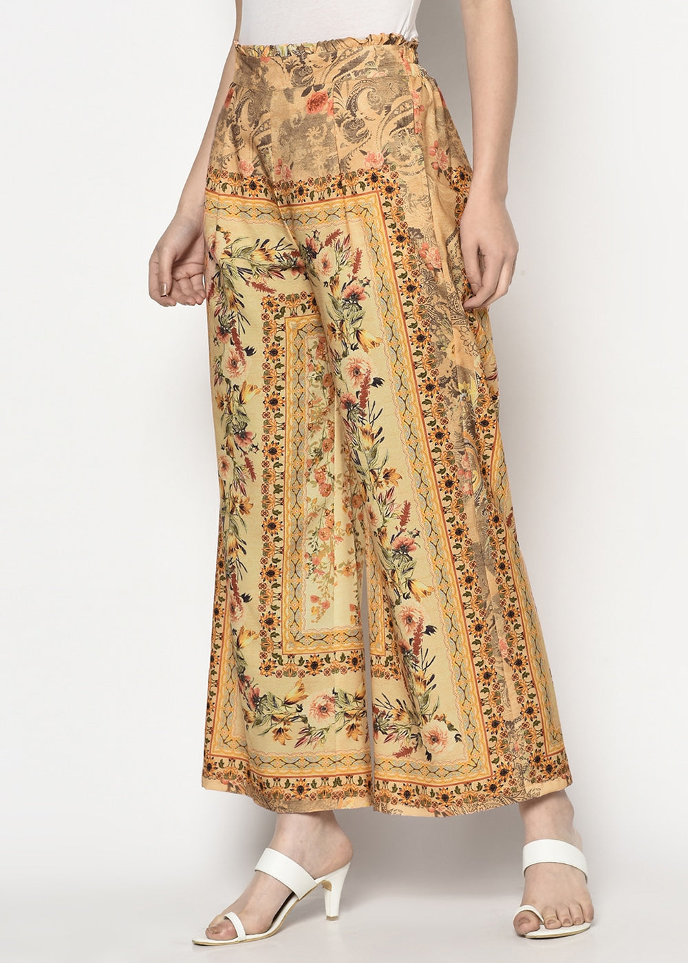 Blanc9 Scarf Print Trouser