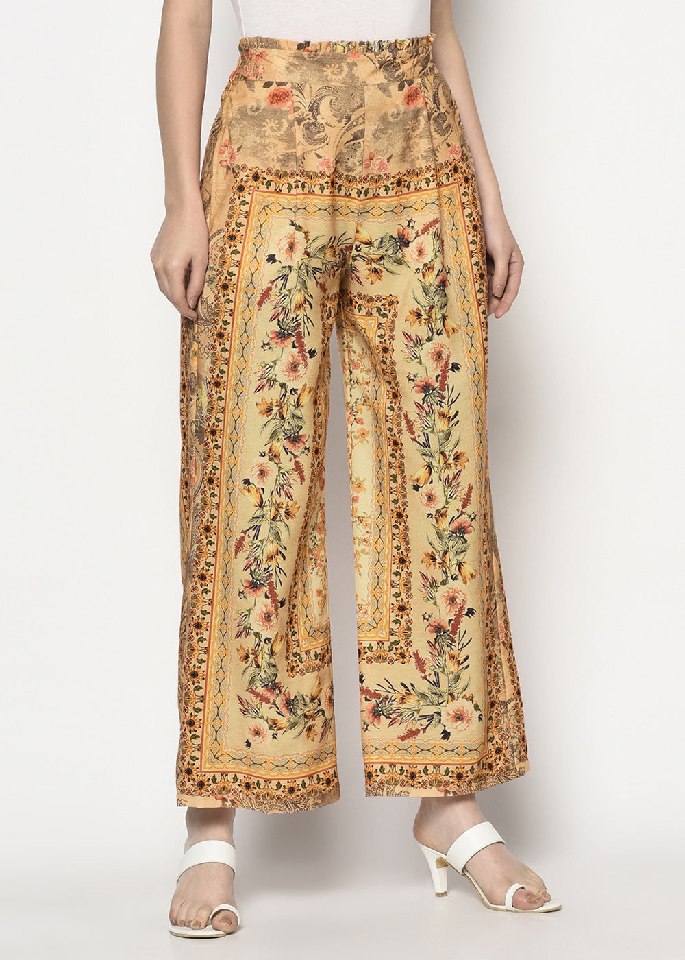 Blanc9 Scarf Print Trouser