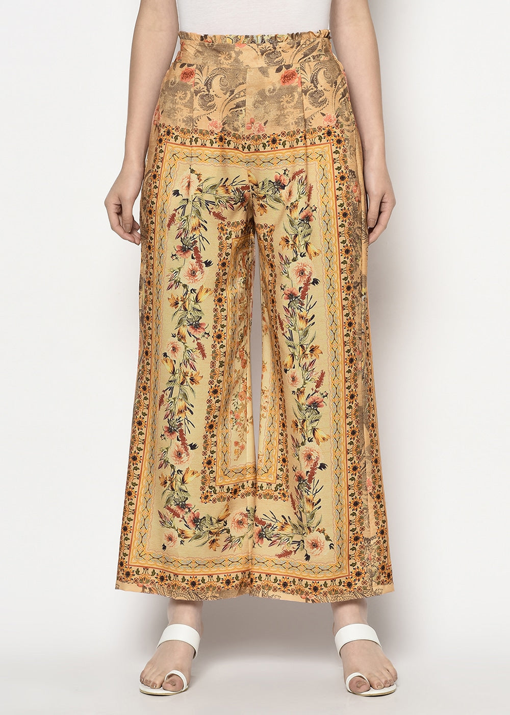 Blanc9 Scarf Print Trouser
