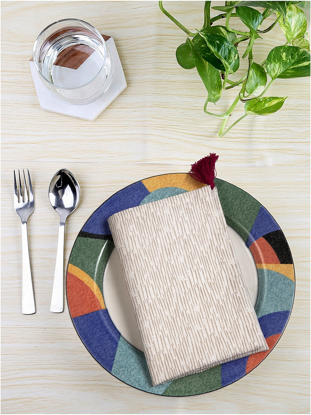 Blanc9 Set of 6 & 8 Hazy Table Napkins