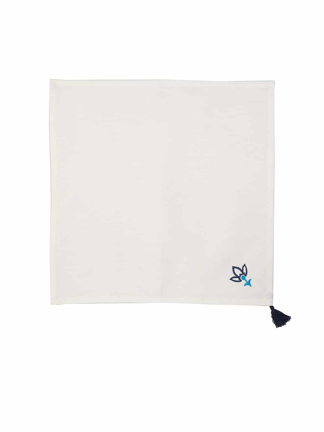 Blanc9 Set of 6 & 8 Blue Lotus Table Napkin