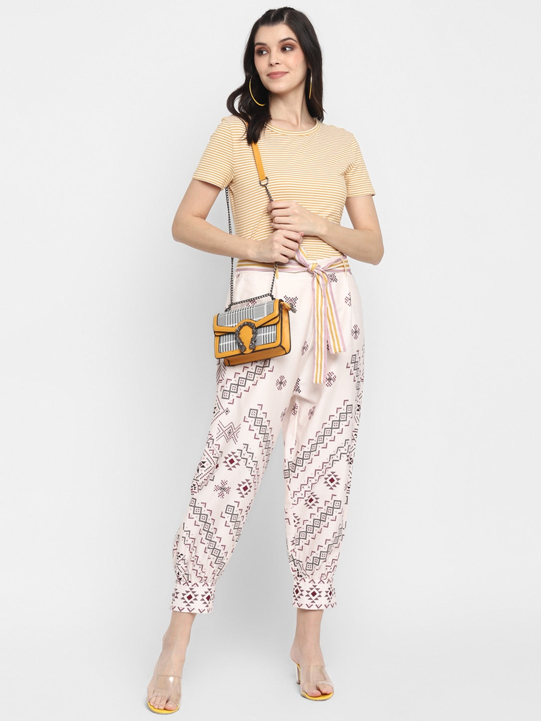 Blanc9 Geometric Printed Trouser