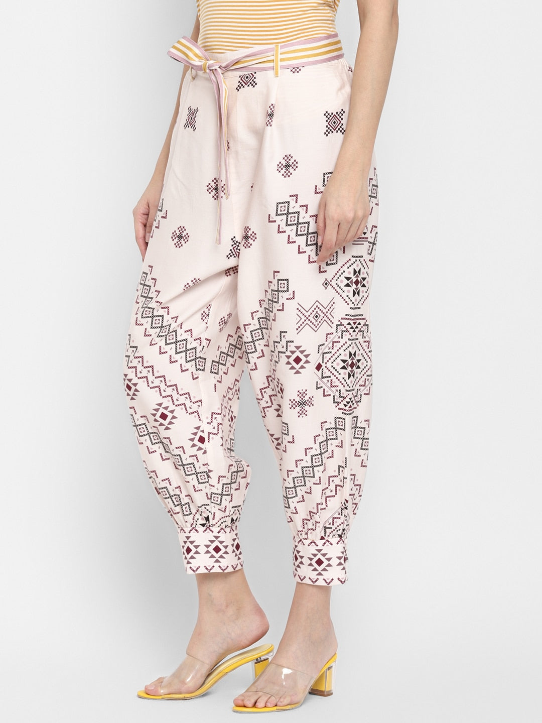 Blanc9 Geometric Printed Trouser