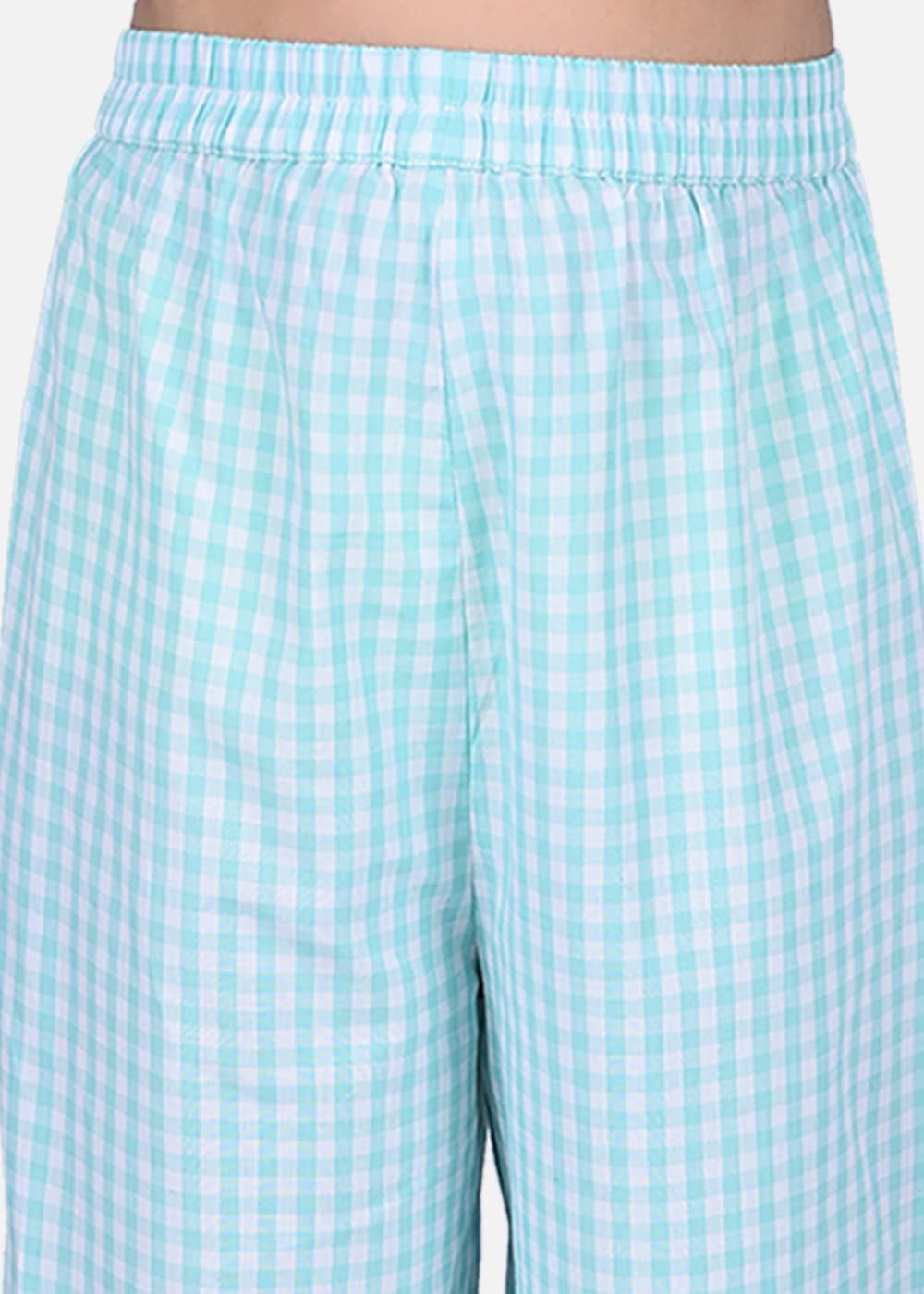 Blanc9 French Green Checkered Nightwear