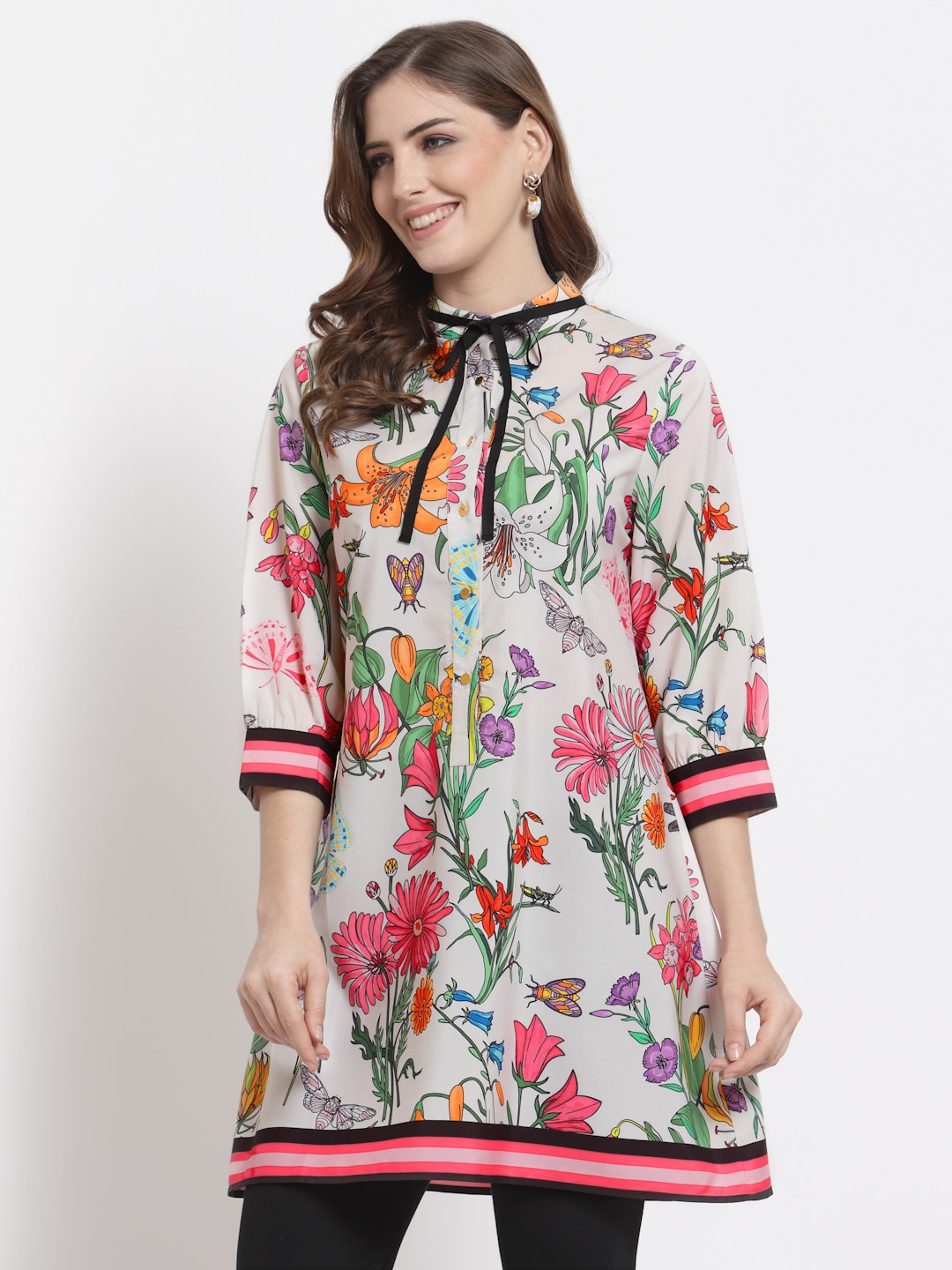 Blanc9 Floral Print Tunic