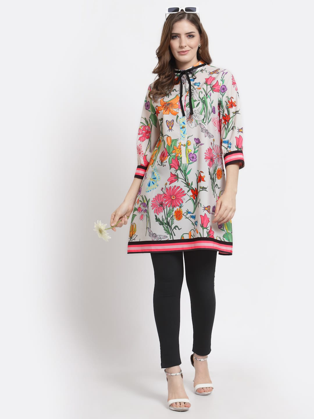 Blanc9 Floral Print Tunic