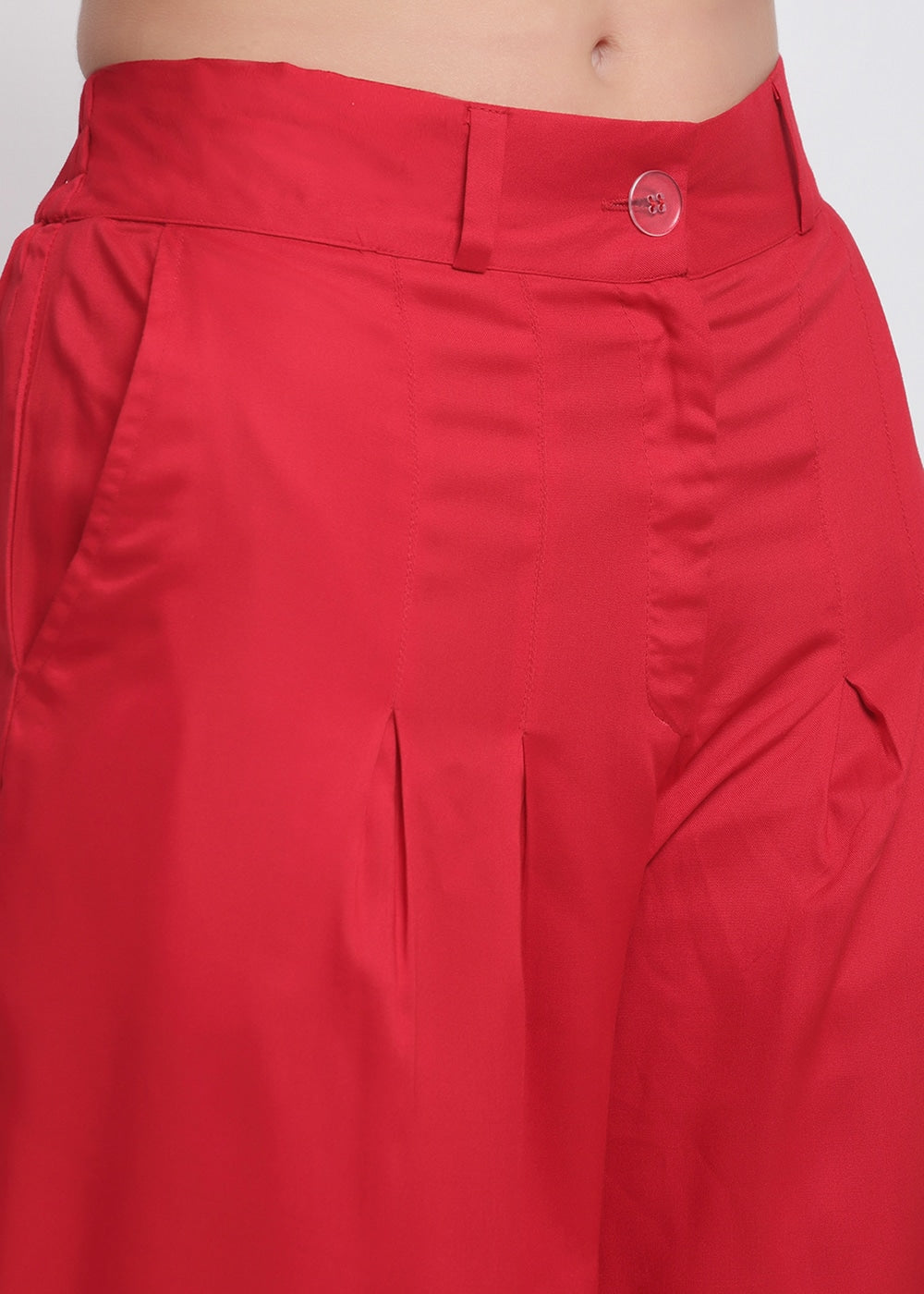 Blanc9 Red Palazzo Pants