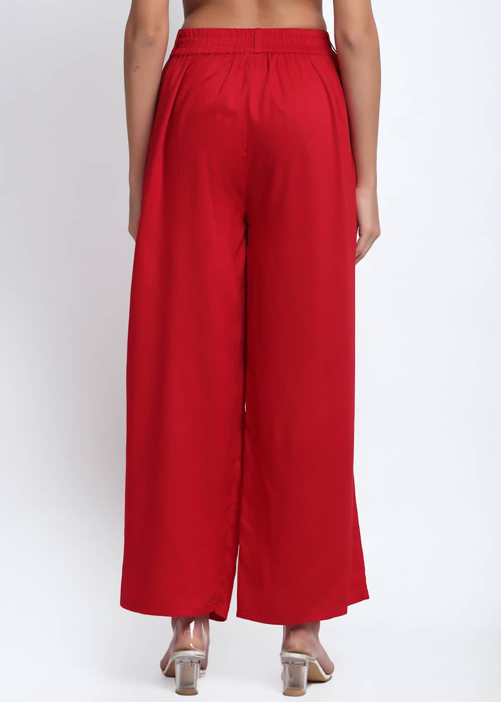 Blanc9 Red Palazzo Pants