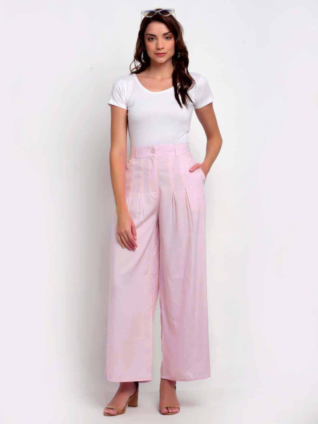 Blanc9 Lilac Palazzo Pants