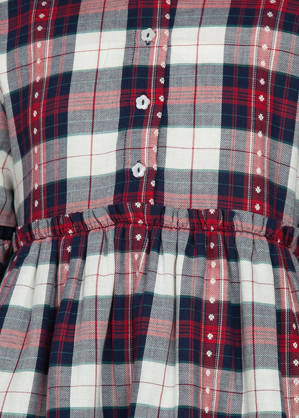 Blanc9 Red Blue Check Dress