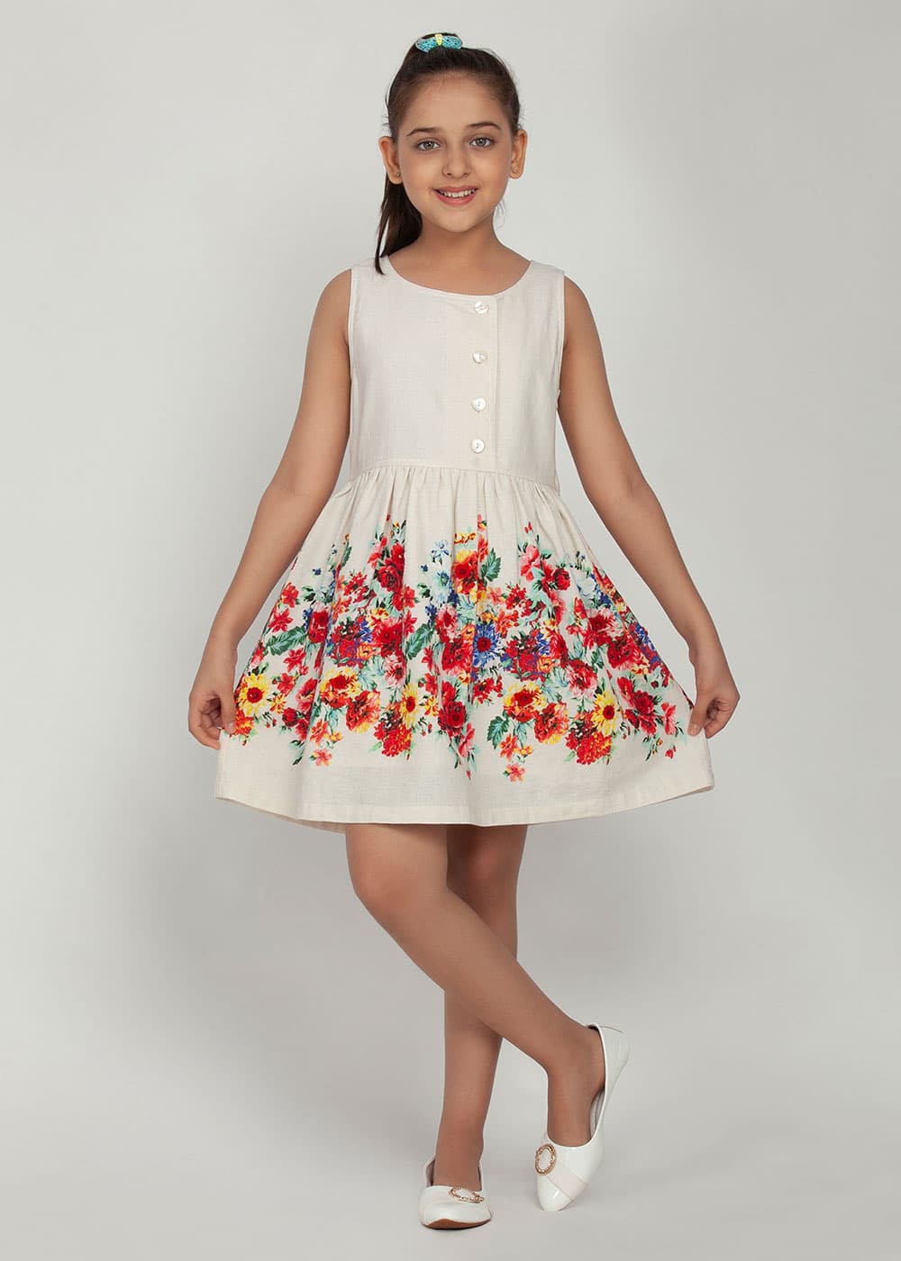 Floral shop border dress