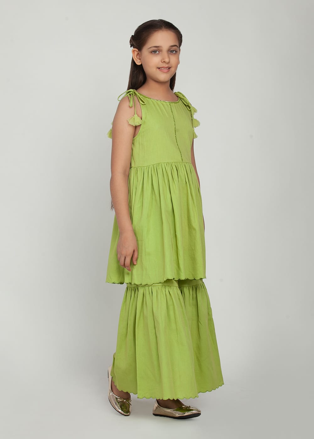 Blanc9 Green Sharara Suit
