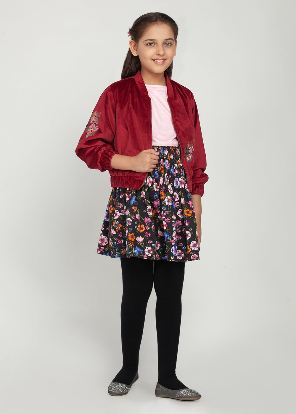 Blanc9 Bomber Jacket Skirt-Set