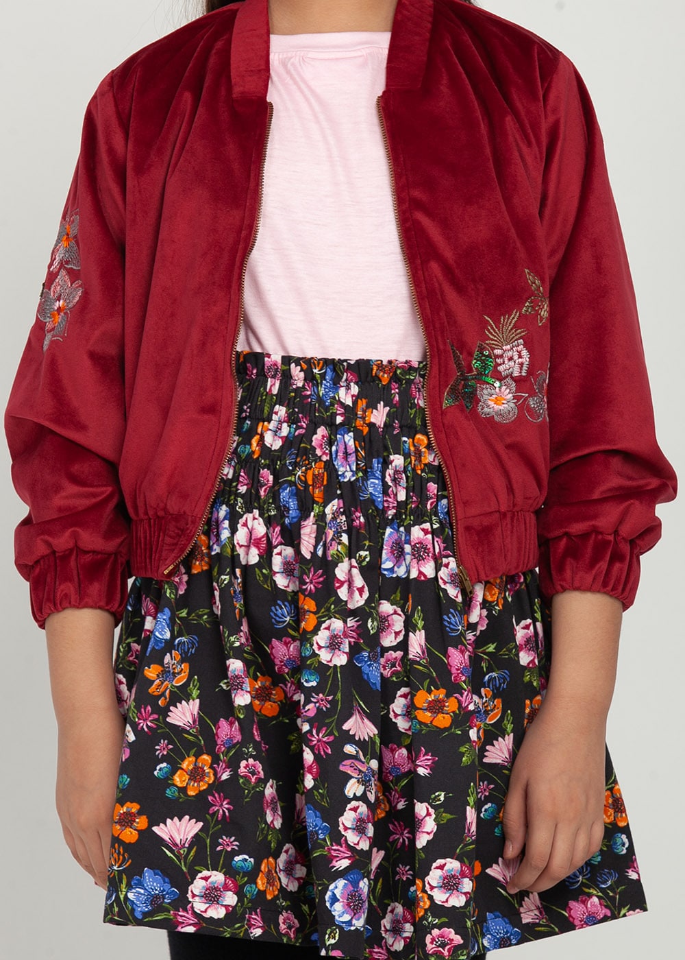 Blanc9 Bomber Jacket Skirt-Set