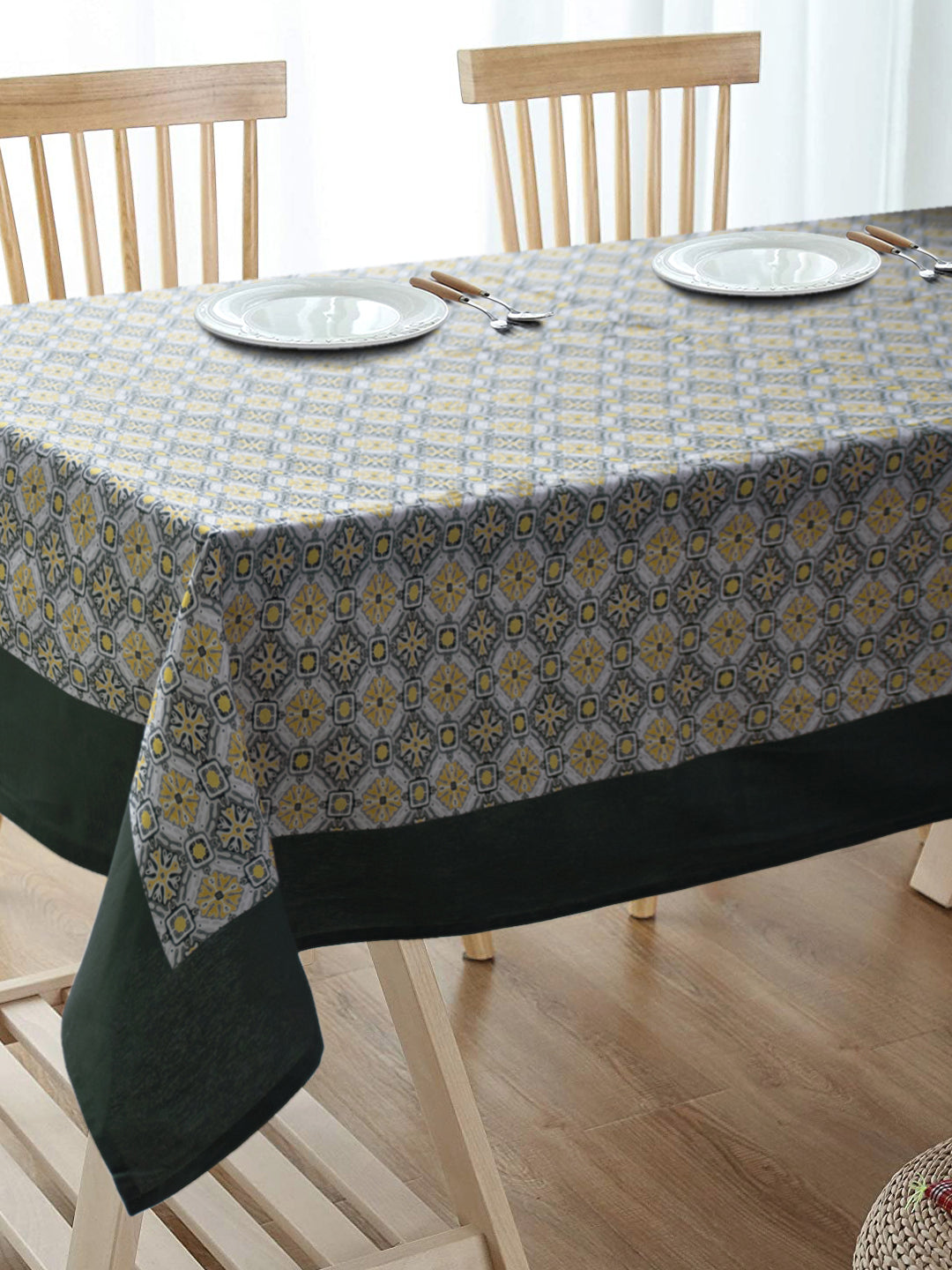 Blanc9 Chitrahaar 6/8 Seater Cotton Tablecloth